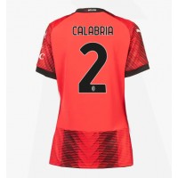 AC Milan Davide Calabria #2 Domáci Ženy futbalový dres 2023-24 Krátky Rukáv